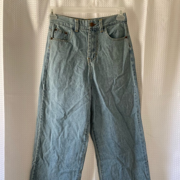SHEKOU - BAGGY WIDE LEG JEANS - SIZE L - Picture 5 of 5